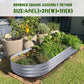 Galvanized Raised Garden Bed Kit, Galvanized Planter Raised Garden Boxes Outdoor, Oval Large Metal Raised Garden Beds for Vegetables