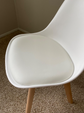 Set of 2 Modern Style Chair Dining Chairs Shell Lounge Plastic Chair