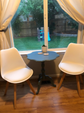 Set of 2 Modern Style Chair Dining Chairs Shell Lounge Plastic Chair