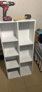 Book Storage Organizer 7-Cube, White