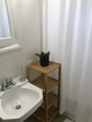 4-Tier Bamboo Shelf Narrow Bathroom Shelf Standing Towel Rack Kitchen Rack