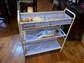 3-Tier Metal Frame Vertical Toy Storage Organizer Cart for Child/Kids Bedroom