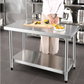 24" x 36" Stainless Steel Table Kitchen Work Table Commercial Work Prep Table Scratch Resistent