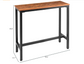 39" Pub Table High Top Table Rectangular Bar Height Table Sofa Console Table Dining Coffee Table