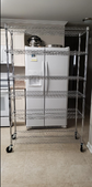 14D x 30W x 60H Inches 5-Tier Metal Wire Shelving Unit Steel On The Wheels