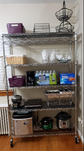 14D x 30W x 60H Inches 5-Tier Metal Wire Shelving Unit Steel On The Wheels