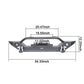 FIT 97-06 WRANGLER JEEP TJ STEEL FRONT BUMPER BAR + ABS GRILLE COVER GUARD COMBO