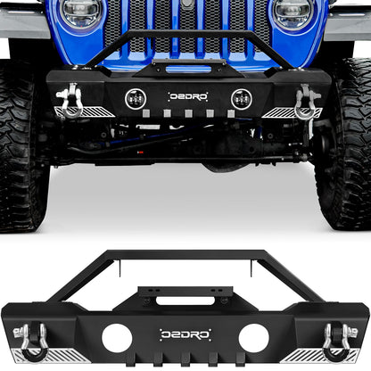 2018-2023 Jeep Wrangler JL JLU w/ Winch Plate, Offroad Front / Rear Bumper for