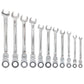 8-19mm Metric Flexible Head Ratcheting Wrench Combination Spanner Tool Set 12pc