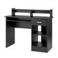 Computer Desk Writing Table Home Office Corner Laptop Study Table With Drawer, Black