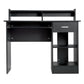 Computer Desk Writing Table Home Office Corner Laptop Study Table With Drawer, Black