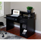 Computer Desk Writing Table Home Office Corner Laptop Study Table With Drawer, Black